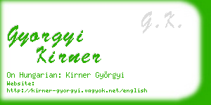 gyorgyi kirner business card